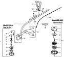 Page B Diagram and Parts List for XR-20T  Weed Eater Trimmer